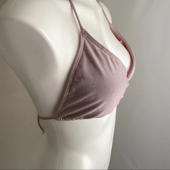 Juicy Couture Y2K pink sparkle string bikini XL